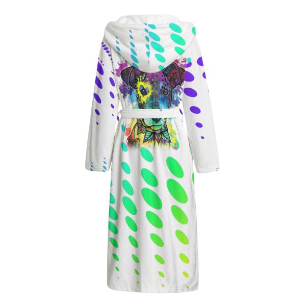 Bunter Bademantel Chiquito aus Flanell – flauschig & farbenfroh, Größen S–2XL